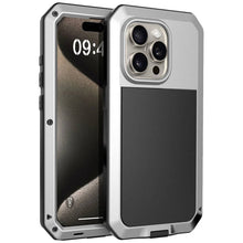 Load image into Gallery viewer, Heavy Duty Protection Armor Metal Case for iPhone 16 15 14 13 12 11 Pro Max XR 8