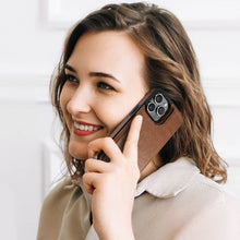 Load image into Gallery viewer, For iPhone 16 15 14 Pro Max 16 15 14 Plus Wallet Case with Card Holder, PU Faux Leather Kickstand Card Slots Case, Double Magnetic Clasp And Durable Shockproof Cover