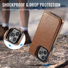 Load image into Gallery viewer, For iPhone 16 15 14 Pro Max 16 15 14 Plus Wallet Case with Card Holder, PU Faux Leather Kickstand Card Slots Case, Double Magnetic Clasp And Durable Shockproof Cover