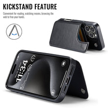 Load image into Gallery viewer, For iPhone 16 15 14 Pro Max 16 15 14 Plus Wallet Case with Card Holder, PU Faux Leather Kickstand Card Slots Case, Double Magnetic Clasp And Durable Shockproof Cover