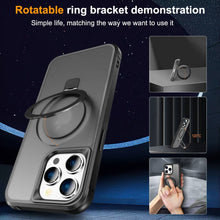 Load image into Gallery viewer, Magnetic for iPhone 14 13 12 11 Pro Max Case [Compatible with Mag-safe] with Stand, [Military Grade Drop Protection] Shockproof Translucent Back Slim Protective Phone Case