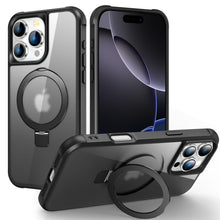 Load image into Gallery viewer, Magnetic for iPhone 16 15 Pro Max Case [Compatible with Mag-safe] with Stand, [Military Grade Drop Protection] Shockproof Translucent Back Slim Protective Phone Case