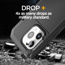 Load image into Gallery viewer, Heavy Duty Protection Armor Metal Case for iPhone 16 15 14 13 12 11 Pro Max XR 8