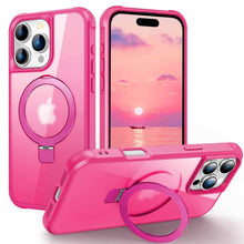 Load image into Gallery viewer, Magnetic for iPhone 14 13 12 11 Pro Max Case [Compatible with Mag-safe] with Stand, [Military Grade Drop Protection] Shockproof Translucent Back Slim Protective Phone Case