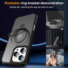 Load image into Gallery viewer, Magnetic for iPhone 16 15 Pro Max Case [Compatible with Mag-safe] with Stand, [Military Grade Drop Protection] Shockproof Translucent Back Slim Protective Phone Case