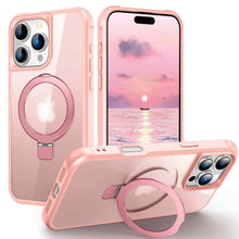 Load image into Gallery viewer, Magnetic for iPhone 14 13 12 11 Pro Max Case [Compatible with Mag-safe] with Stand, [Military Grade Drop Protection] Shockproof Translucent Back Slim Protective Phone Case