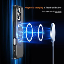 Load image into Gallery viewer, Magnetic for iPhone 16 15 Pro Max Case [Compatible with Mag-safe] with Stand, [Military Grade Drop Protection] Shockproof Translucent Back Slim Protective Phone Case