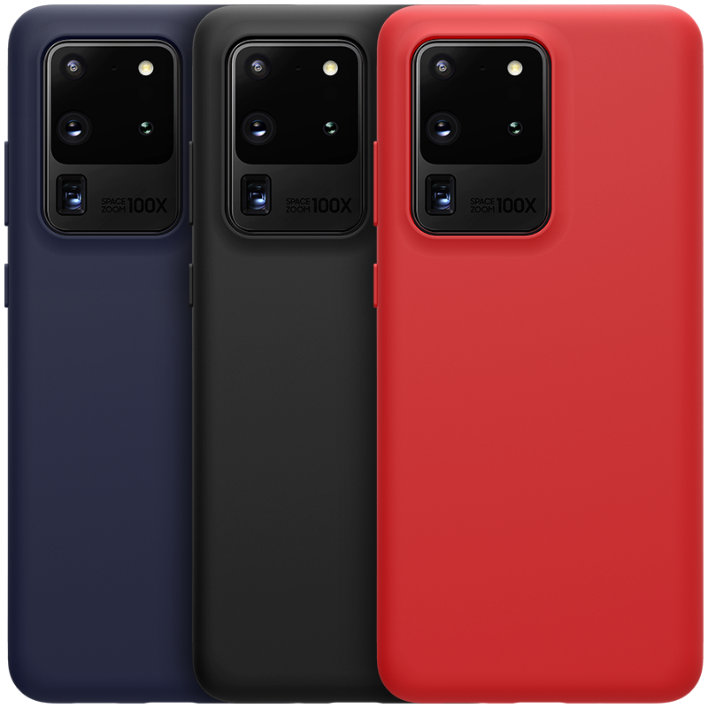 for Samsung Galaxy S20 Plus Ultra 5G Case Cover NILLKIN soft high purity liquid Silicone Back Cover