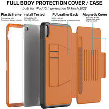 Load image into Gallery viewer, 2022 for iPad 10th Generation Case 10.9 Inch With Pencil Holder Cover for iPad Pro 11 10.2 Mini 6 4 5 Air 2 Case Magnetic Stand