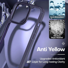 Load image into Gallery viewer, 【3 in 1】Case for iPhone 14 Pro Max with Tempered Glass Screen Protector Matte-Finish All-Round Protection Shockproof Cover