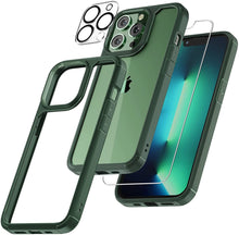 Load image into Gallery viewer, 【3 in 1】Case for iPhone 14 Pro Max with Tempered Glass Screen Protector Matte-Finish All-Round Protection Shockproof Cover