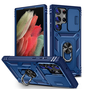 3in1 For Samsung Galaxy S23 Ultra S23+ Plus Case Heavy Duty with Camera 360 Degree Rotate Kickstand Sturdy Cover for Galaxy S23