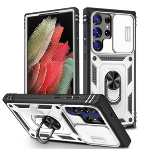 3in1 For Samsung Galaxy S23 Ultra S23+ Plus Case Heavy Duty with Camera 360 Degree Rotate Kickstand Sturdy Cover for Galaxy S23