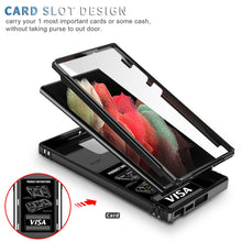 Load image into Gallery viewer, 3in1 For Samsung Galaxy S23 Ultra S23+ Plus Case Heavy Duty with Camera 360 Degree Rotate Kickstand Sturdy Cover for Galaxy S23