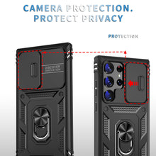 Load image into Gallery viewer, 3in1 For Samsung Galaxy S23 Ultra S23+ Plus Case Heavy Duty with Camera 360 Degree Rotate Kickstand Sturdy Cover for Galaxy S23