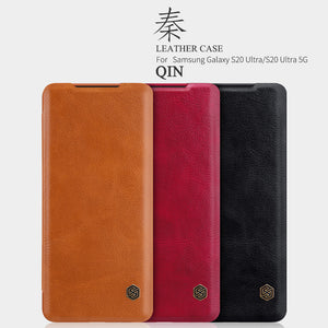 NILLKIN QIN Series Flip Cover For Samsung Galaxy S20 Plus Ultra 5G A71 A51 Leather Back Cover