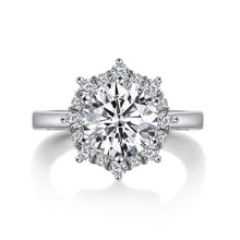 Load image into Gallery viewer, 925 Silver Moissanite Certified Diamond Ring Classic 8 Claw Design D Color Moissanite Engagement Wedding Ring Luxury Jewelry
