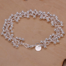 Load image into Gallery viewer, 925 Sterling Silver Bracelets Charms Bead Chain Fashion Cute Nice Women Grapes Bracelet Wedding Jewelry