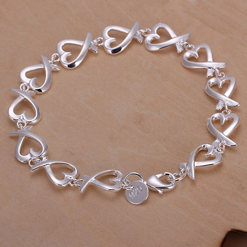 925 Silver Bracelets For Women Wedding Lady Cute Noble Pretty Jewelry Fashion Chain Hot Gifts