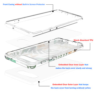 for Samsung Galaxy S10/S10 Plus Case Shockproof Full-Body Protection Hard PC Bumper + Soft TPU