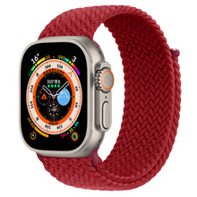 Load image into Gallery viewer, Braided Solo Loop For Apple watch Band Elastic bracelet iWatch series 8 se 7 3 6 Ultra Strap