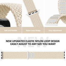 Load image into Gallery viewer, Braided Solo Loop For Apple watch Band Elastic bracelet iWatch series 8 se 7 3 6 Ultra Strap