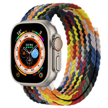 Load image into Gallery viewer, Braided Solo Loop For Apple watch Band Elastic bracelet iWatch series 8 se 7 3 6 Ultra Strap