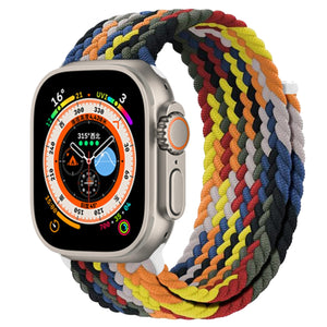 Braided Solo Loop For Apple watch Band Elastic bracelet iWatch series 8 se 7 3 6 Ultra Strap