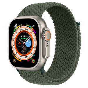 Braided Solo Loop For Apple watch Band Elastic bracelet iWatch series 8 se 7 3 6 Ultra Strap