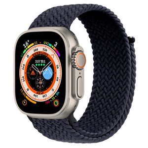 Braided Solo Loop For Apple watch Band Elastic bracelet iWatch series 8 se 7 3 6 Ultra Strap