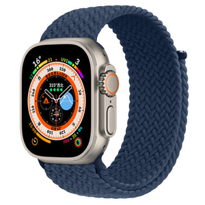 Braided Solo Loop For Apple watch Band Elastic bracelet iWatch series 8 se 7 3 6 Ultra Strap