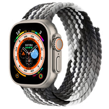 Load image into Gallery viewer, Braided Solo Loop For Apple watch Band Elastic bracelet iWatch series 8 se 7 3 6 Ultra Strap