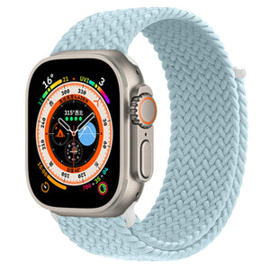Braided Solo Loop For Apple watch Band Elastic bracelet iWatch series 8 se 7 3 6 Ultra Strap
