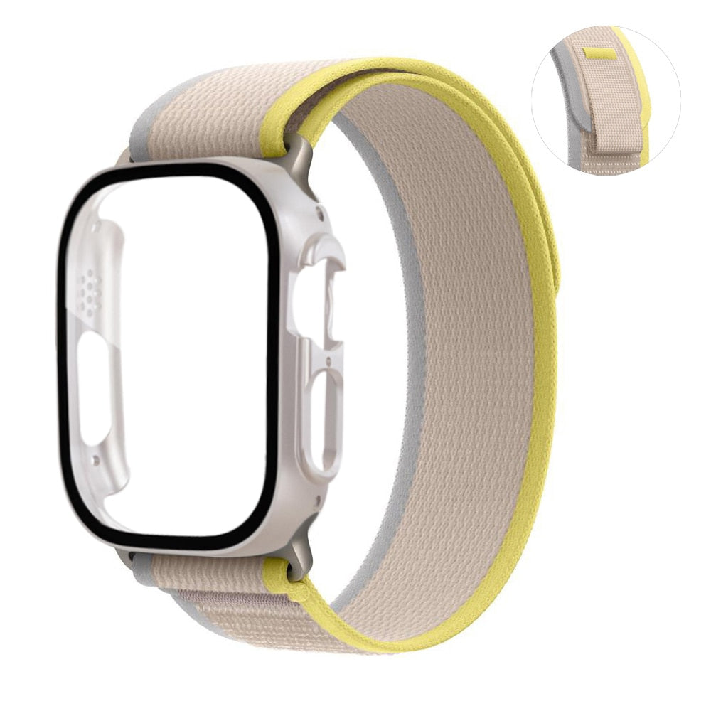 Case+Strap for Apple Watch Band Trail Loop Bracelet iWatch Series 8 7 6 5 4 3 Se Ultra