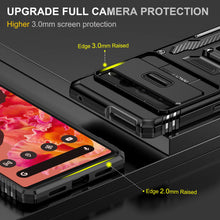 Load image into Gallery viewer, Case for Google Pixel 7 Pro Case with Slide Camera Cover, 360° Magnetic Ring Kickstand Upgraded Military Grade Shockproof Case