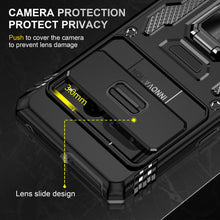 Load image into Gallery viewer, Case for Google Pixel 7 Pro Case with Slide Camera Cover, 360° Magnetic Ring Kickstand Upgraded Military Grade Shockproof Case