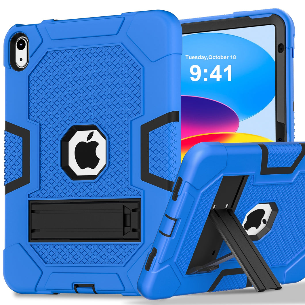 Case for iPad 10th Generation 10.9 Inch 2022, [Built-in Pencil Holder] Heavy Duty Shockproof Rugged Protective Case