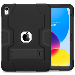 Case for iPad 10th Generation 10.9 inch 11&quot; 12.9 2022, Heavy Duty Shockproof Rugged Protective Cover with Built-in Kickstand