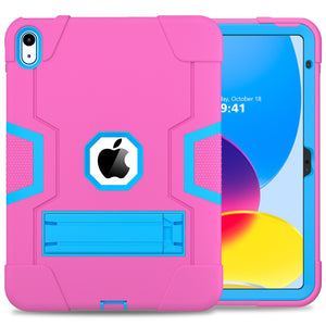 Case for iPad 10th Generation 10.9 inch 11&quot; 12.9 2022, Heavy Duty Shockproof Rugged Protective Cover with Built-in Kickstand