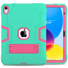 Load image into Gallery viewer, Case for iPad 10th Generation 10.9 inch 11&quot; 12.9 2022, Heavy Duty Shockproof Rugged Protective Cover with Built-in Kickstand