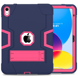 Case for iPad 10th Generation 10.9 inch 11&quot; 12.9 2022, Heavy Duty Shockproof Rugged Protective Cover with Built-in Kickstand