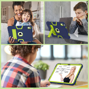 Case for iPad 10th Generation 10.9 inch 11&quot; 12.9 2022, Heavy Duty Shockproof Rugged Protective Cover with Built-in Kickstand