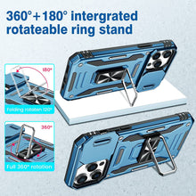 Load image into Gallery viewer, Case for iPhone 14 Pro Max Case with Slide Camera Cover, 360° Magnetic Ring Kickstand Upgraded Military Grade Shockproof Case