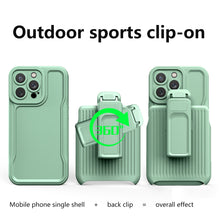 Load image into Gallery viewer, Combo Case Holster for iPhone 14 13 12 11 Pro Max , Slim Shell &amp; Swivel Belt Clip Holste Kickstand Cover for iPhone 14 Pro Max