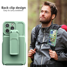 Load image into Gallery viewer, Combo Case Holster for iPhone 14 13 12 11 Pro Max , Slim Shell &amp; Swivel Belt Clip Holste Kickstand Cover for iPhone 14 Pro Max