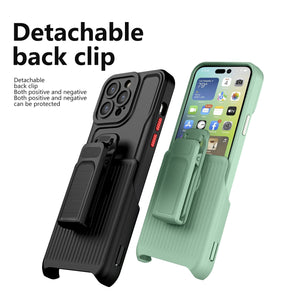 Combo Case Holster for iPhone 14 13 12 11 Pro Max , Slim Shell &amp; Swivel Belt Clip Holste Kickstand Cover for iPhone 14 Pro Max