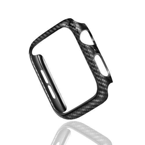 Cover For Apple Watch Case Carbon Fiber Bumper Protector iWatch Series 7 3 4 5 6 SE 8 Accessories