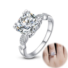 Load image into Gallery viewer, Fashion 925 Sterling Silver Ring 3ct Round Moissanite Engagement Diamond Rings High Jewellery Wedding Rings for Couples