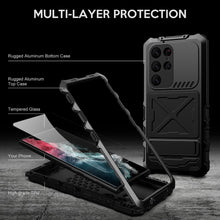 Load image into Gallery viewer, For Samsung Galaxy S23 Ultra Case Heavy Duty Protection Armor Metal Aluminum Phone Case for Samsung Galaxy S23 Shockproof Cover