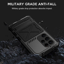 Load image into Gallery viewer, For Samsung Galaxy S23 Ultra Case Heavy Duty Protection Armor Metal Aluminum Phone Case for Samsung Galaxy S23 Shockproof Cover